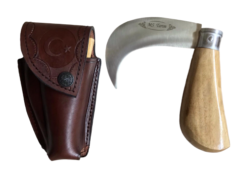 Küçük Oyma Aşı Bıçağı Kılıfı Deri