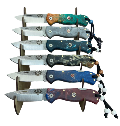 N690 Çelik Kilitli Epoksi Sap 19cm Cep Çakısı