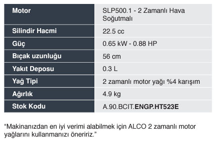 ENERGY PRO HT523E BENZİNLİ ÇİT KESME MAKİNASI