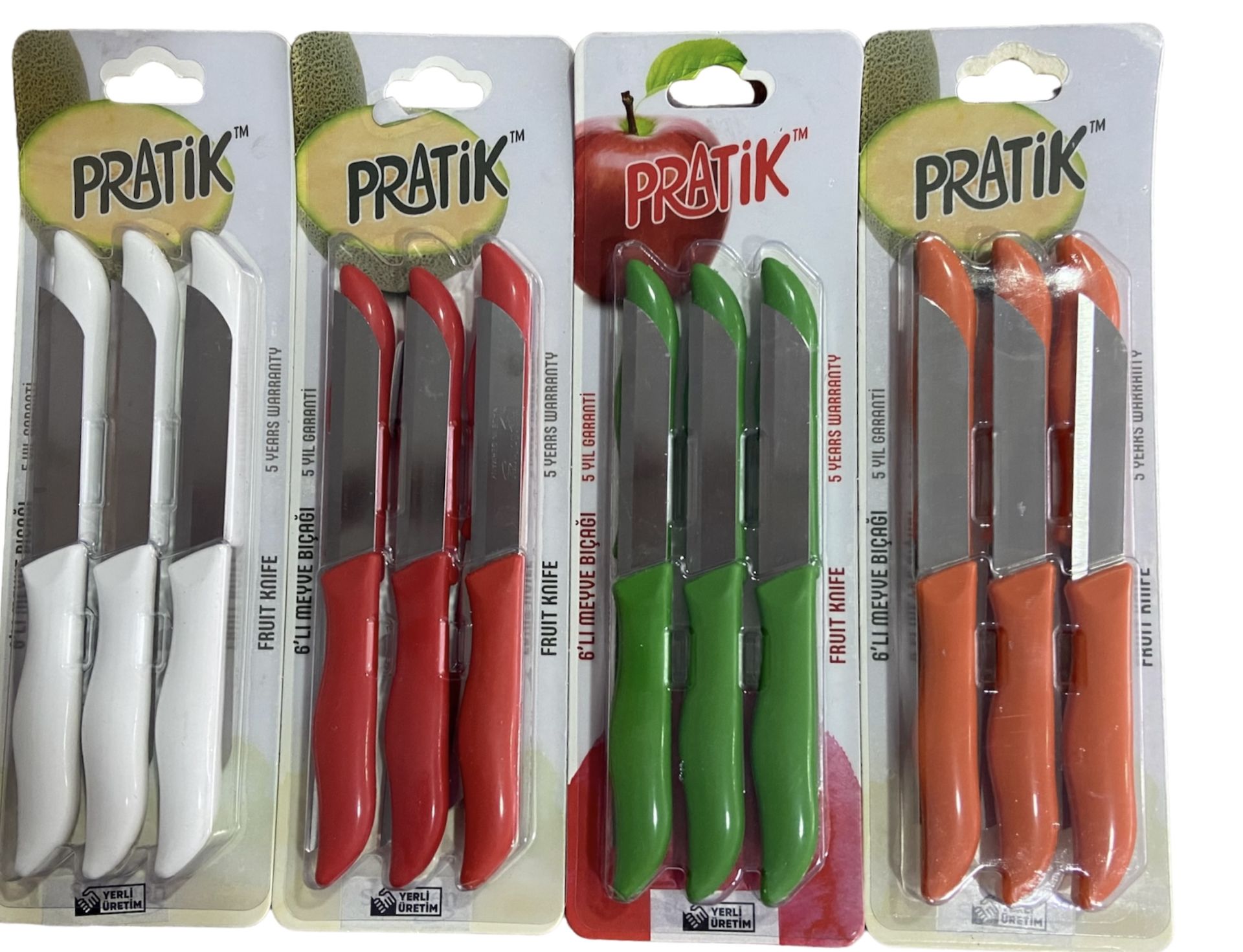 PİRGE Pratik 6'lı Meyve Bıçağı Takımı