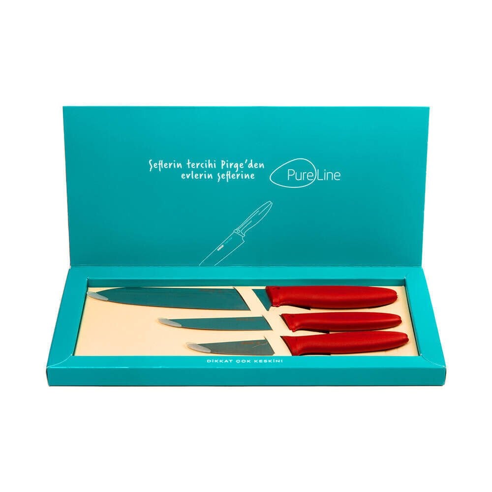 PİRGE Pure Line 3'lü Mutfak Bıçak Seti