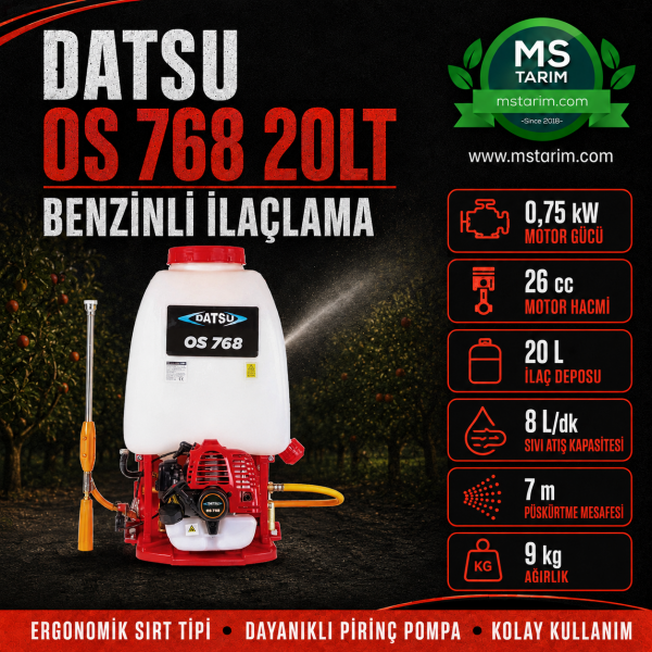 DATSU OS 768 20LT BENZİNLİ İLAÇLAMA