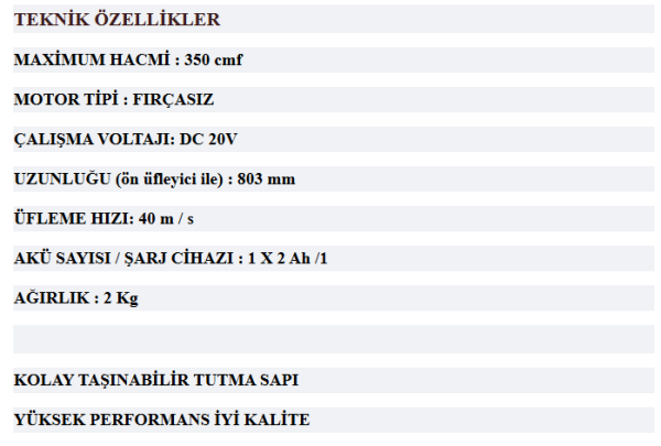 DATSU TT-BBL 20 AKÜLÜ ÜFLEME