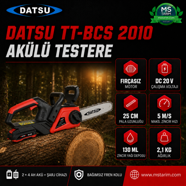 DATSU TT-BCS 2010 AKÜLÜ TESTERE