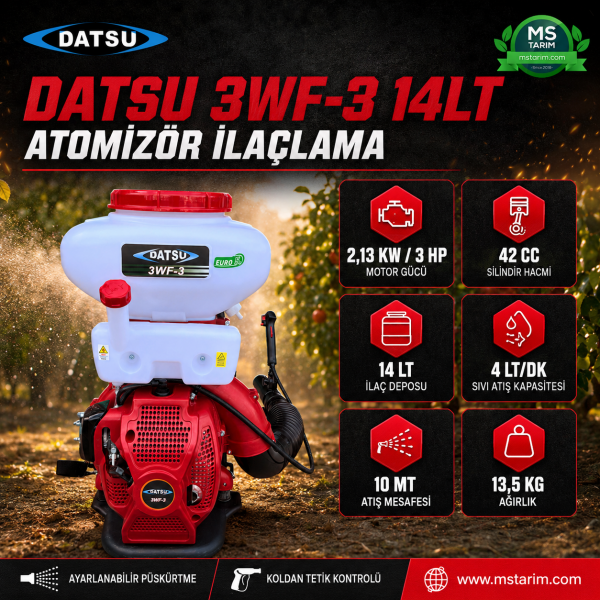 DATSU 3WF-3 14LT Atomizör İlaçlama •