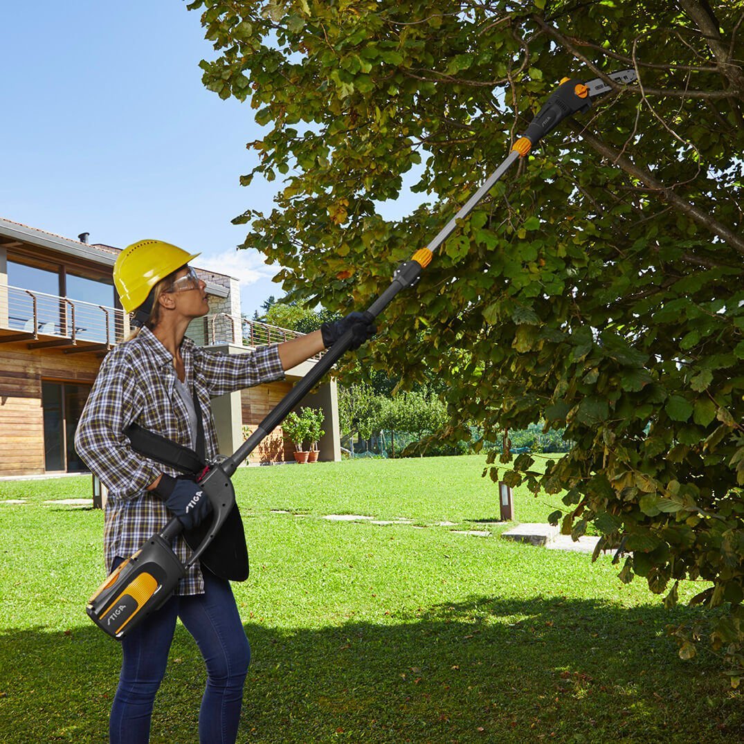 STIGA SPS 700AE AKÜLÜ YÜKSEK DAL KESME TESTERESİ (BATARYASIZ)