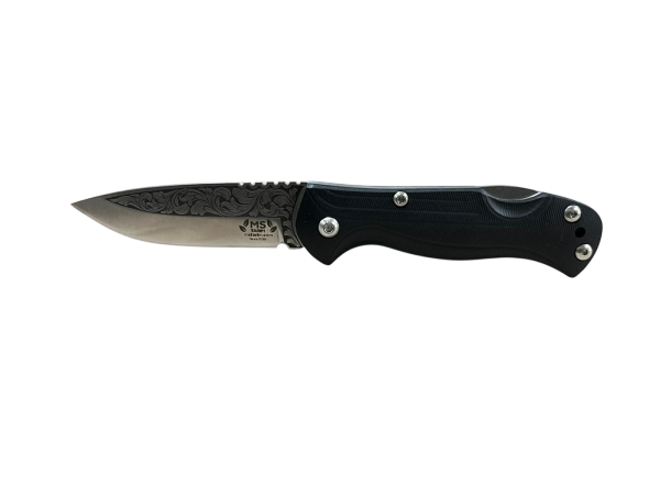 N690 Çelik Gravürlü Kilitli Cep Çakısı